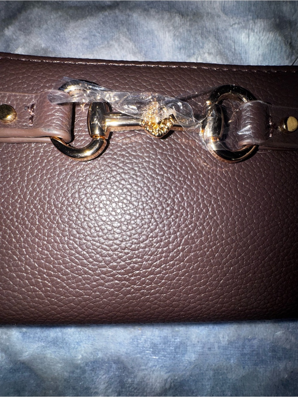 ANNE KLEIN HORSEBIT ZIP WALLET- espresso- NWT - Picture 7 of 9